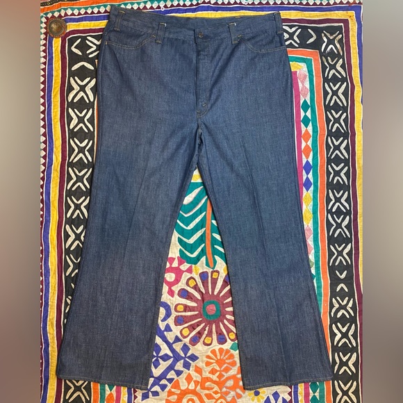 Vintage Levis Big E Flare Jeans Size 42 X 30